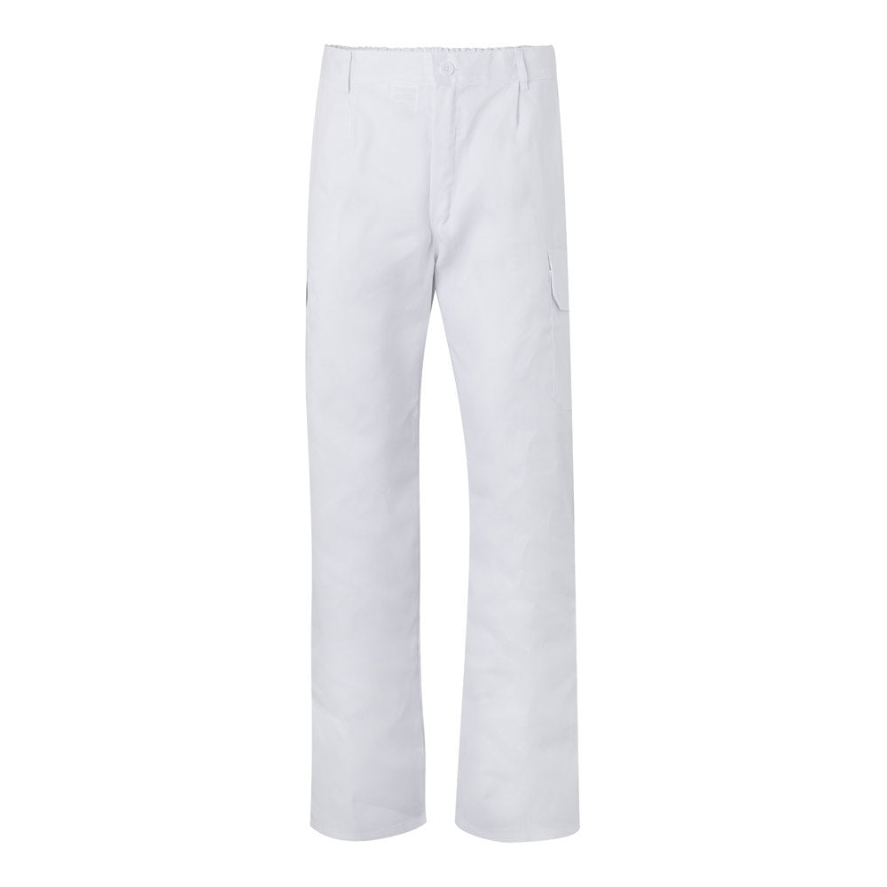 VL MABON promotional workwear garment in white with custom logo branding