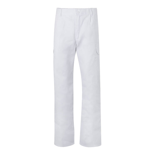 VL MABON promotional workwear garment in white with custom logo branding