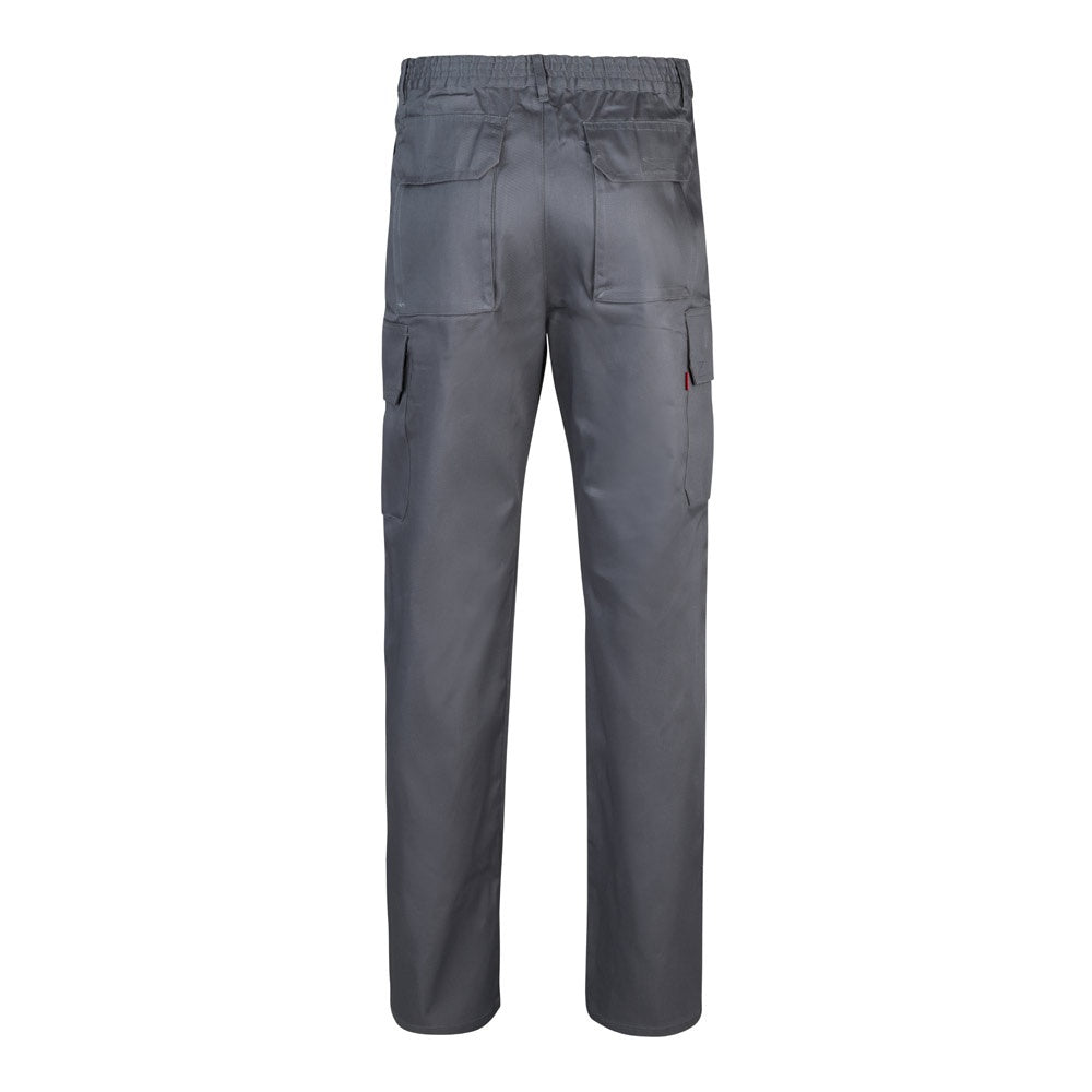 VL MABON promotional workwear garment in grey (detail view) with custom logo branding