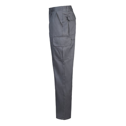 VL MABON promotional workwear garment in grey (detail view) with custom logo branding