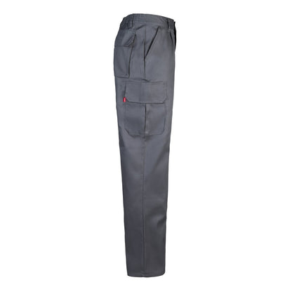 VL MABON promotional workwear garment in grey (detail view) with custom logo branding