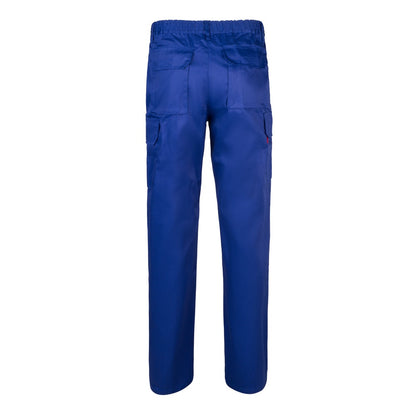 VL MABON promotional workwear garment in royal blue (detail view) with custom logo branding