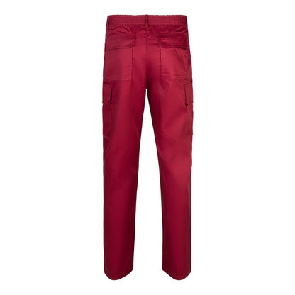 VL MABON promotional workwear garment in burgundy (detail view) with custom logo branding