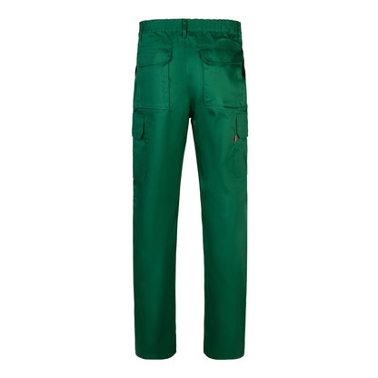 VL MABON promotional workwear garment in dark green (detail view) with custom logo branding