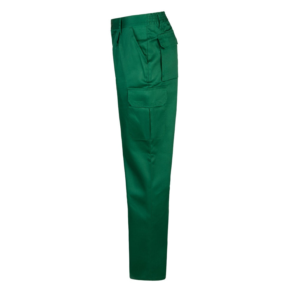 VL MABON promotional workwear garment in dark green (detail view) with custom logo branding