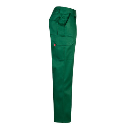 VL MABON promotional workwear garment in dark green (detail view) with custom logo branding