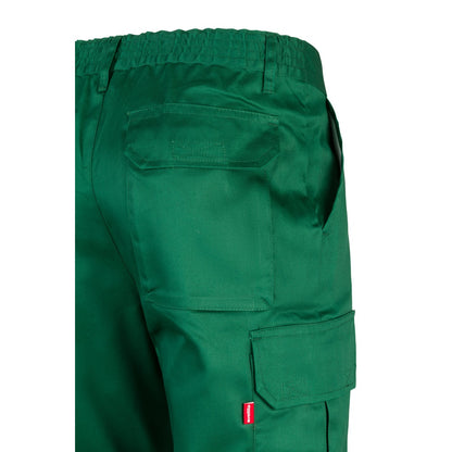 VL MABON promotional workwear garment in dark green with custom logo branding