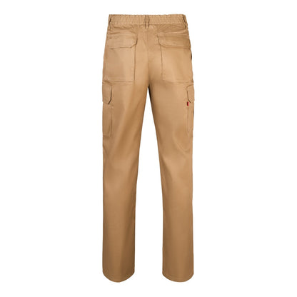 VL MABON promotional workwear garment in natural (detail view) with custom logo branding