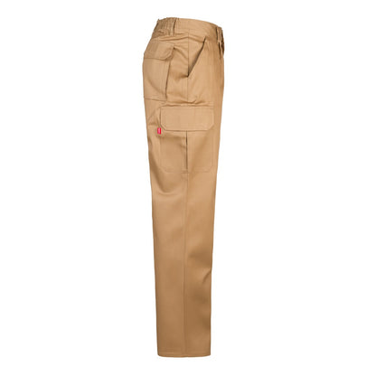 VL MABON promotional workwear garment in natural (detail view) with custom logo branding