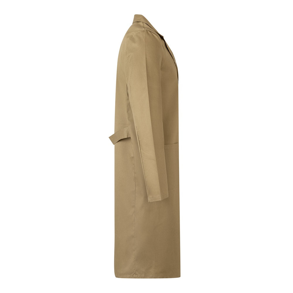 VL DANU promotional workwear garment in natural (detail view) with custom logo branding