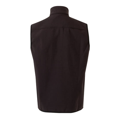 VL VARUNA promotional jacket in black (detail view) with custom logo branding