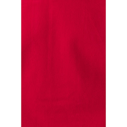 VL VARUNA promotional jacket in red (detail view) with custom logo branding
