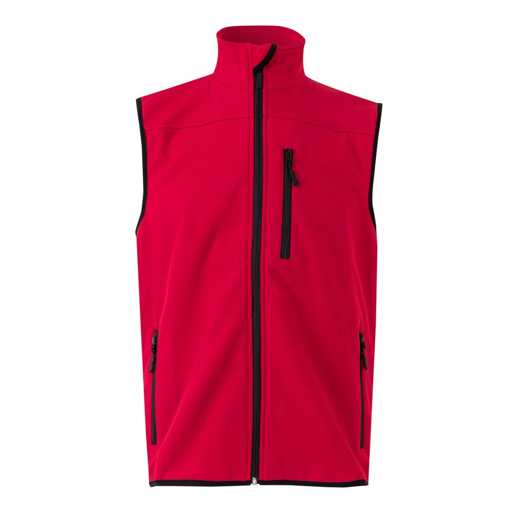 VL VARUNA promotional jacket in red with custom logo branding