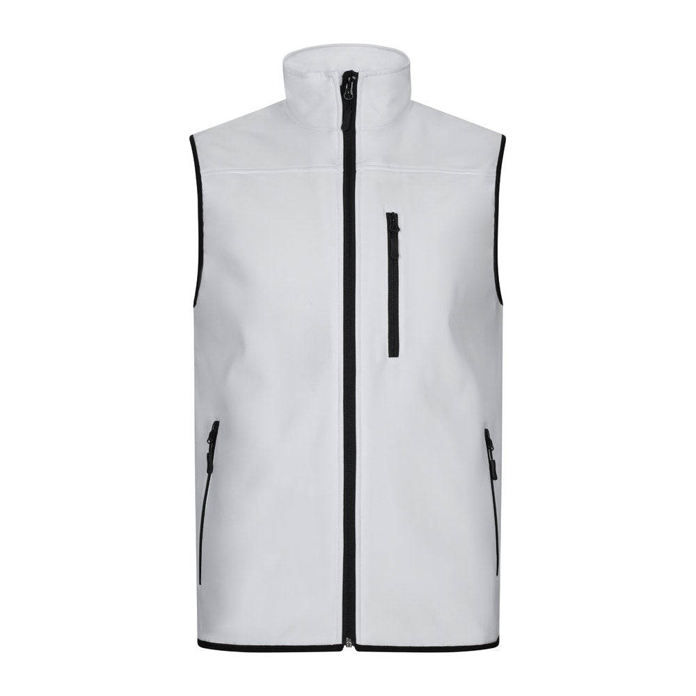 VL VARUNA promotional jacket in white with custom logo branding