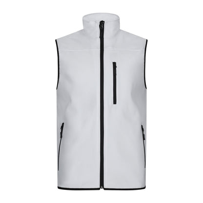 VL VARUNA promotional jacket in white with custom logo branding