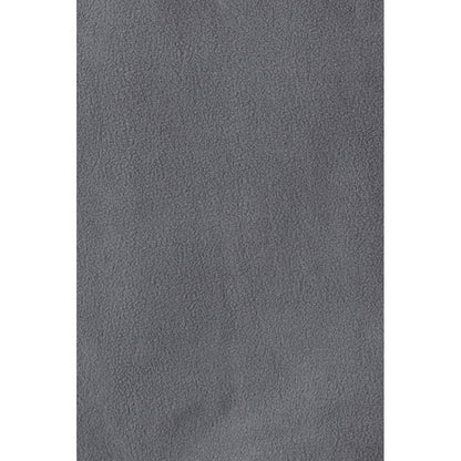 VL VARUNA promotional jacket in grey (detail view) with custom logo branding