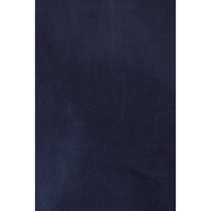VL VARUNA promotional jacket in navy blue (detail view) with custom logo branding