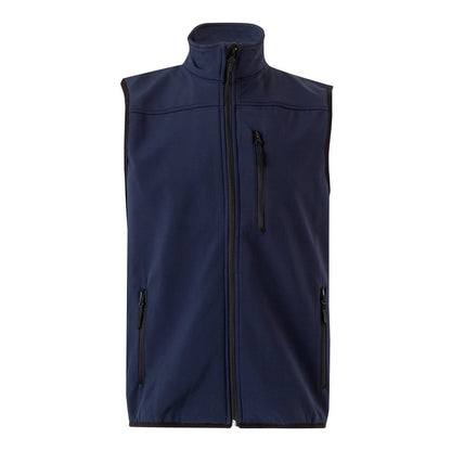 VL VARUNA promotional jacket in navy blue with custom logo branding
