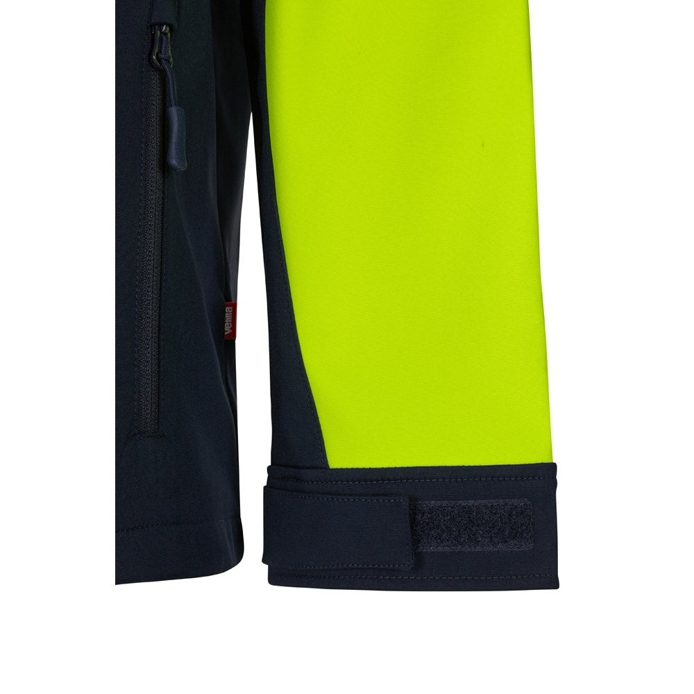 VL HESTIA LARGE promotional jacket in navy blue/yellow with custom logo branding