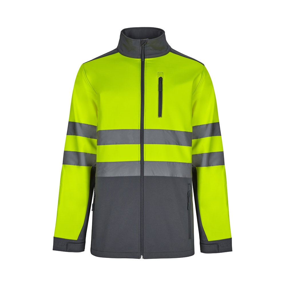 VL HESTIA LARGE promotional jacket in grey/yellow with custom logo branding