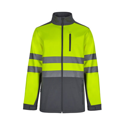 VL HESTIA LARGE promotional jacket in grey/yellow with custom logo branding