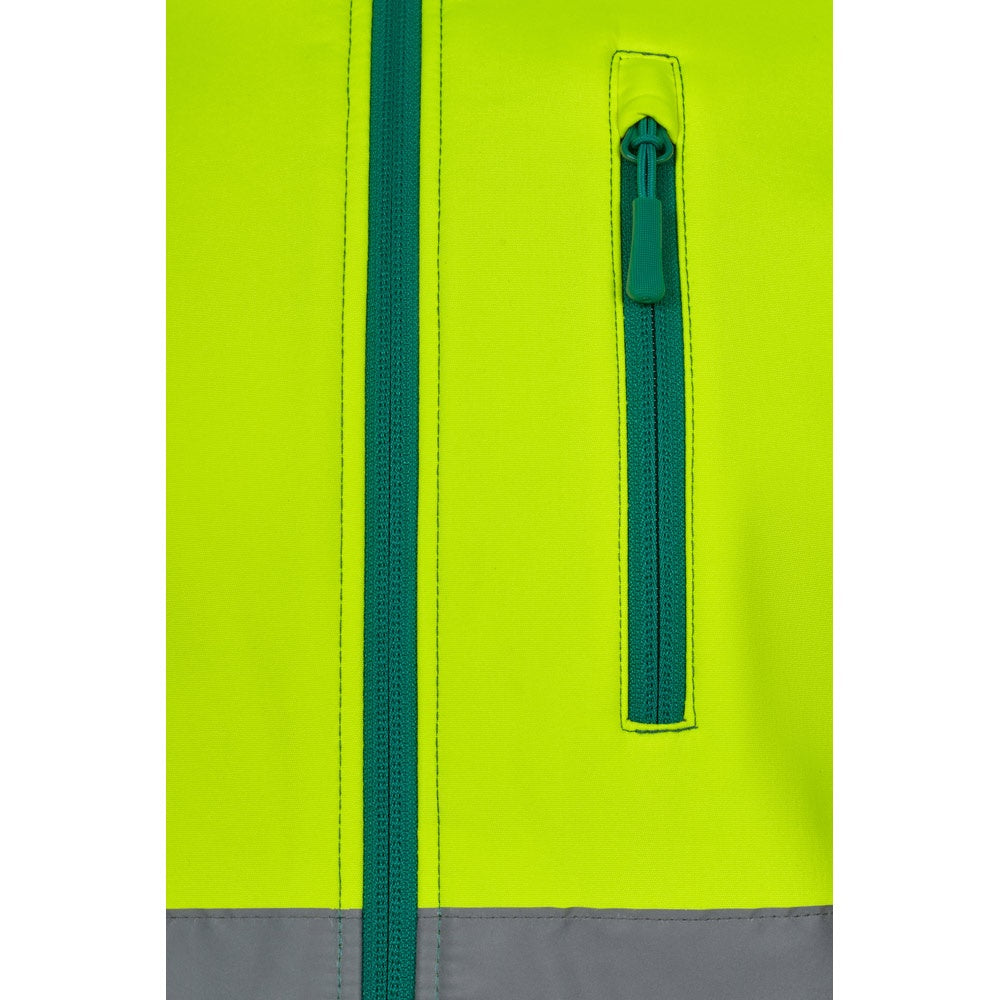 VL HESTIA LARGE promotional jacket in green/yellow with custom logo branding