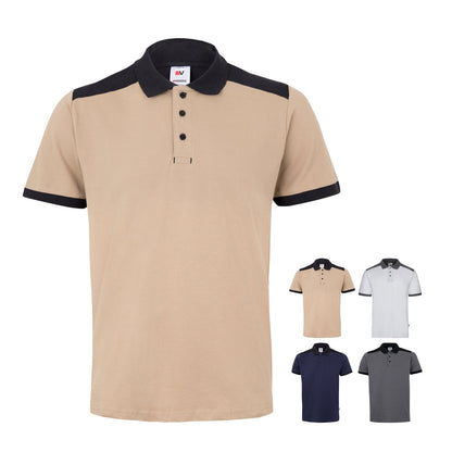 VL VELES promotional polo shirt (complete set view) with custom logo branding