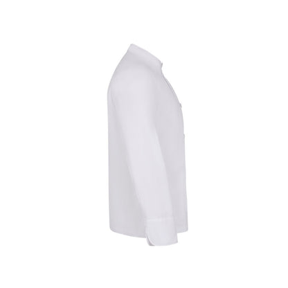 VL BACO promotional jacket in white (detail view) with custom logo branding