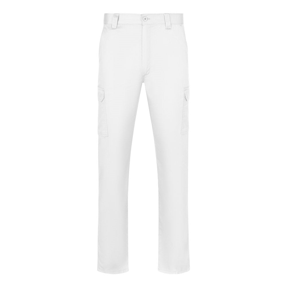 VL HERMES promotional workwear garment in white with custom logo branding