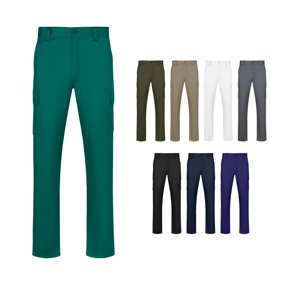 VL HERMES promotional workwear garment in army green (complete set view) with custom logo branding