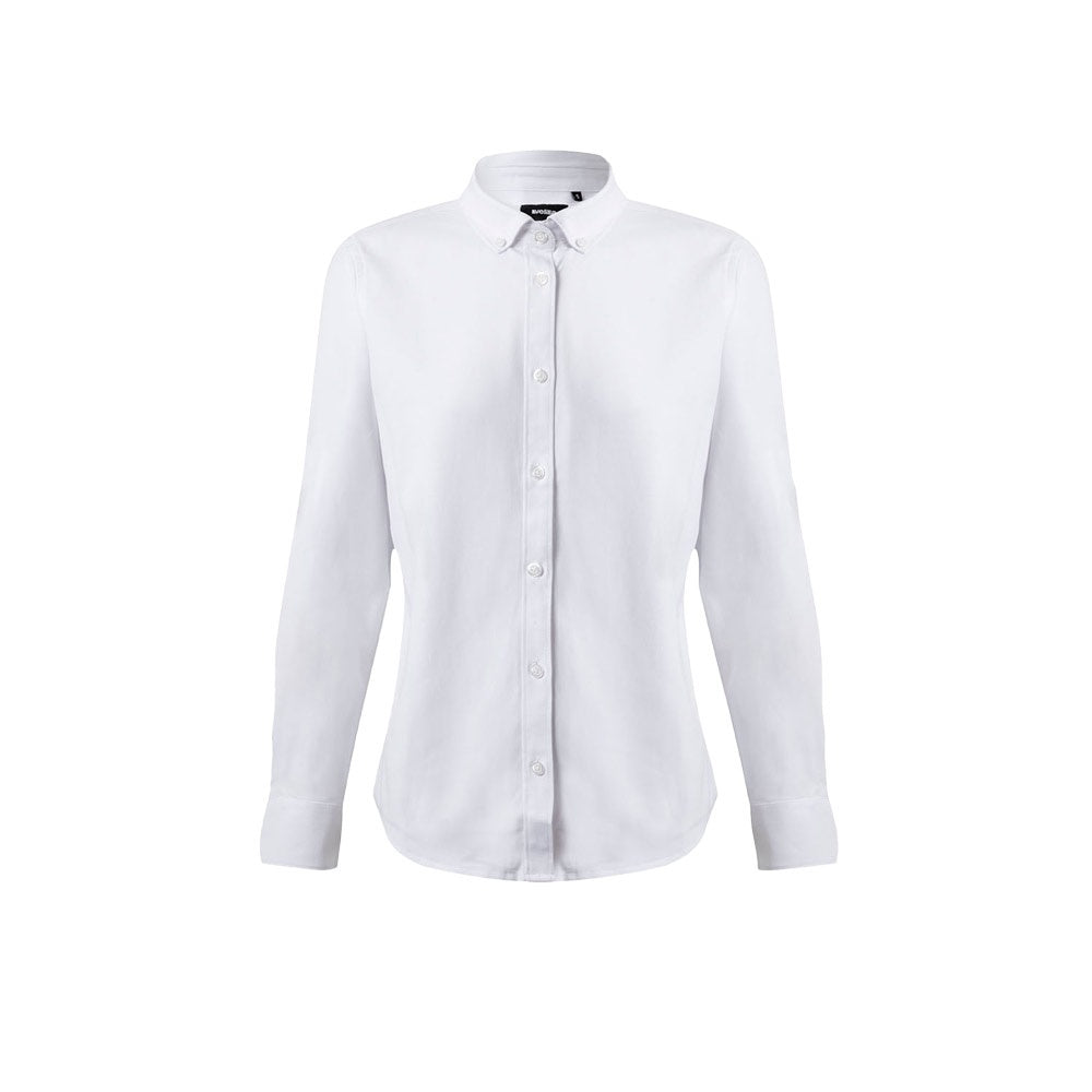 VL PRITHVI WOMEN promotional corporate shirt in white with custom logo branding
