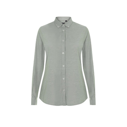 VL PRITHVI WOMEN promotional corporate shirt in green with custom logo branding