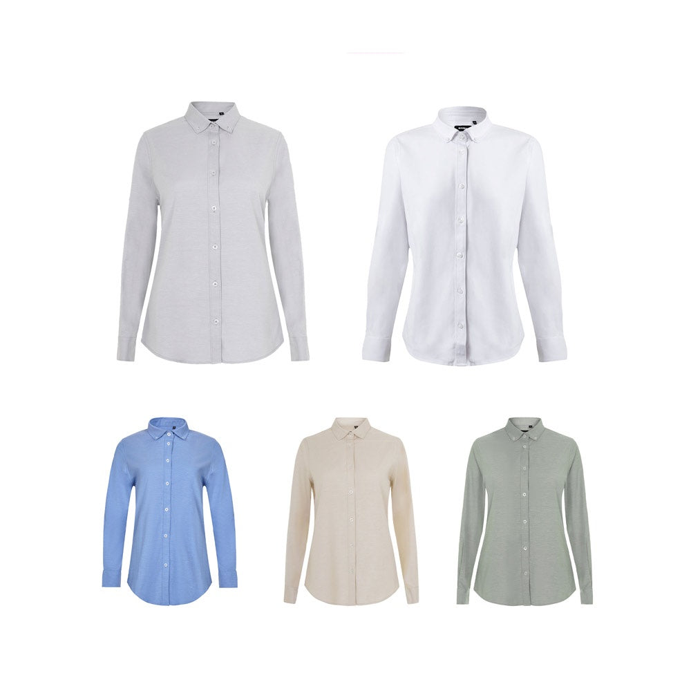 VL PRITHVI WOMEN promotional corporate shirt (complete set view) with custom logo branding