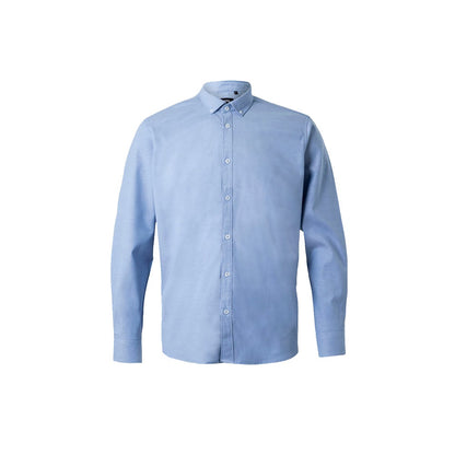 VL PRITHVI MAN promotional corporate shirt in blue with custom logo branding
