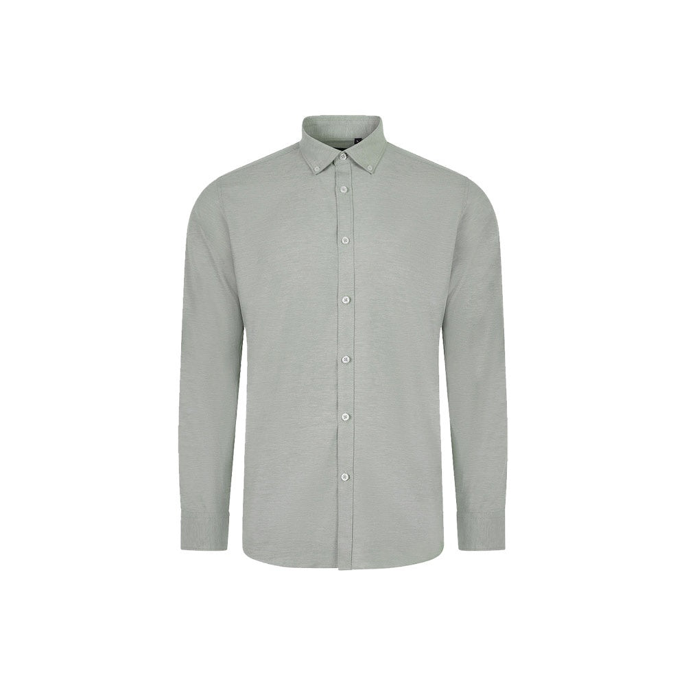 VL PRITHVI MAN promotional corporate shirt in green with custom logo branding