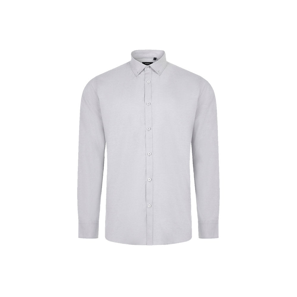 VL PRITHVI MAN promotional corporate shirt in light grey with custom logo branding