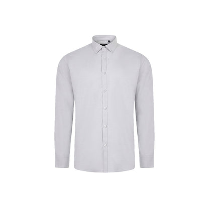VL PRITHVI MAN promotional corporate shirt in light grey with custom logo branding