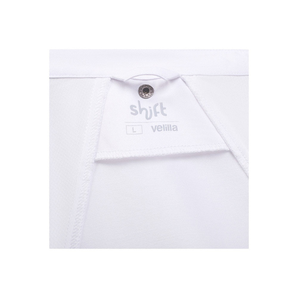 VL AGNI promotional workwear garment in white with custom logo branding