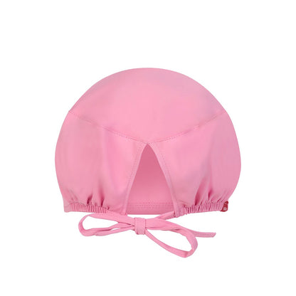 VL SAGA promotional workwear garment in pink (detail view) with custom logo branding