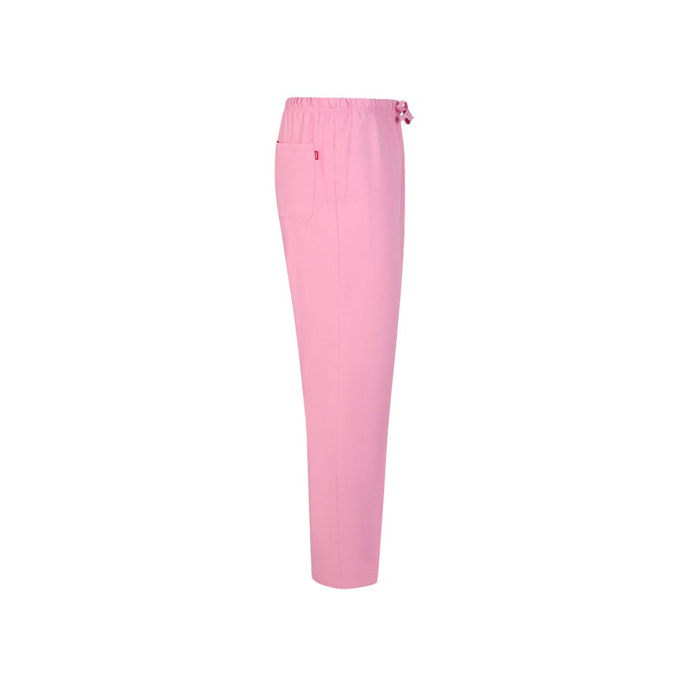 VL FREYR promotional workwear garment in pink (detail view) with custom logo branding
