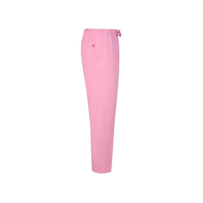VL FREYR promotional workwear garment in pink (detail view) with custom logo branding