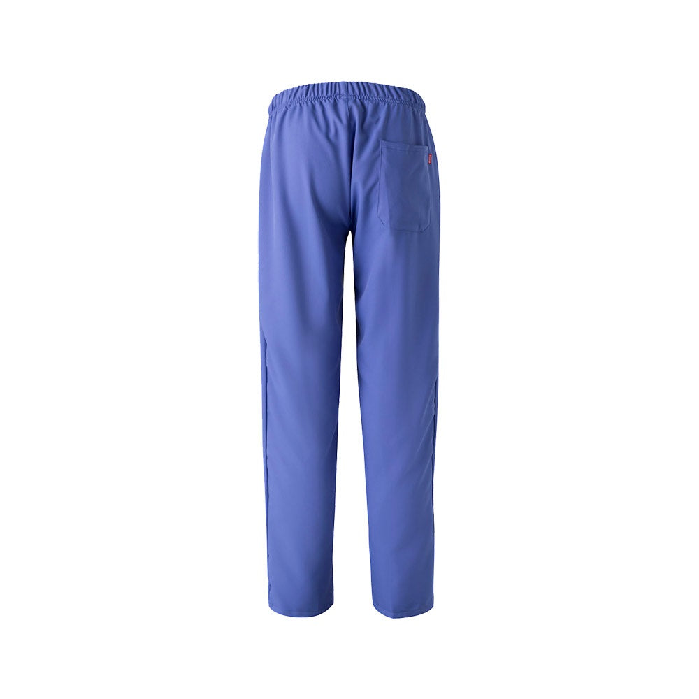 VL FREYR promotional workwear garment in blue (detail view) with custom logo branding