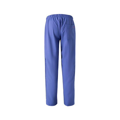 VL FREYR promotional workwear garment in blue (detail view) with custom logo branding