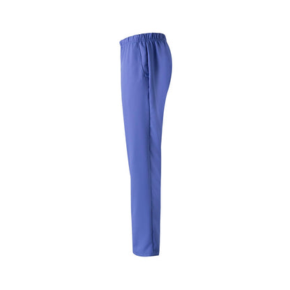 VL FREYR promotional workwear garment in blue (detail view) with custom logo branding