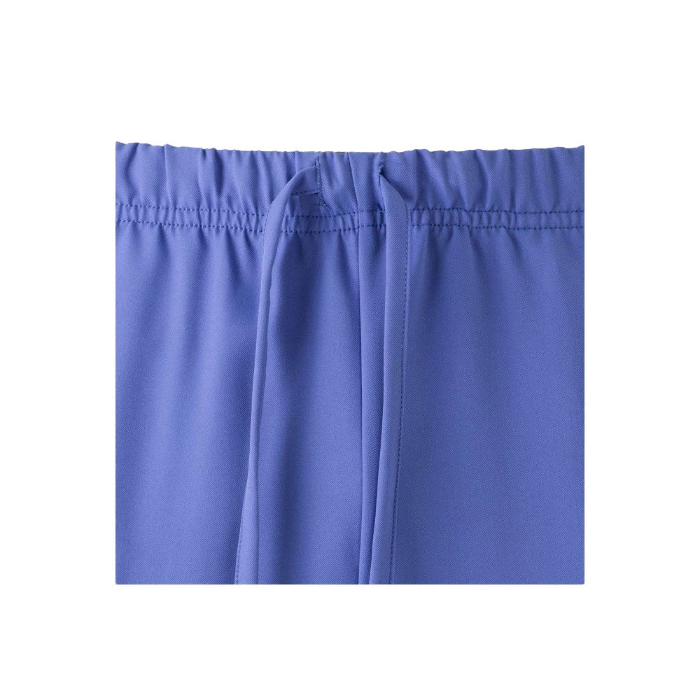 VL FREYR promotional workwear garment in blue (detail view) with custom logo branding
