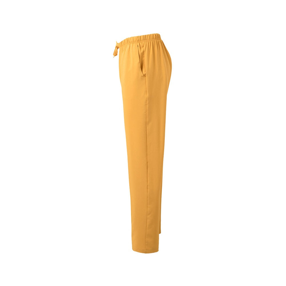 VL FREYR promotional workwear garment in yellow (detail view) with custom logo branding
