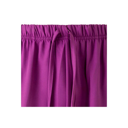 VL FREYR promotional workwear garment in dark pink (detail view) with custom logo branding