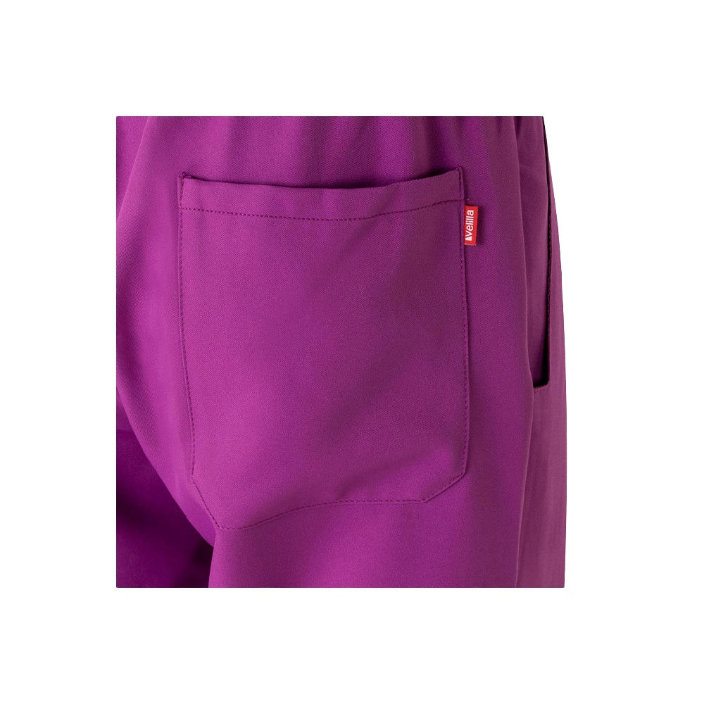 VL FREYR promotional workwear garment in dark pink with custom logo branding
