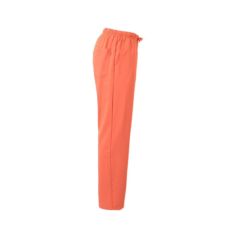 VL FREYR promotional workwear garment in orange (detail view) with custom logo branding