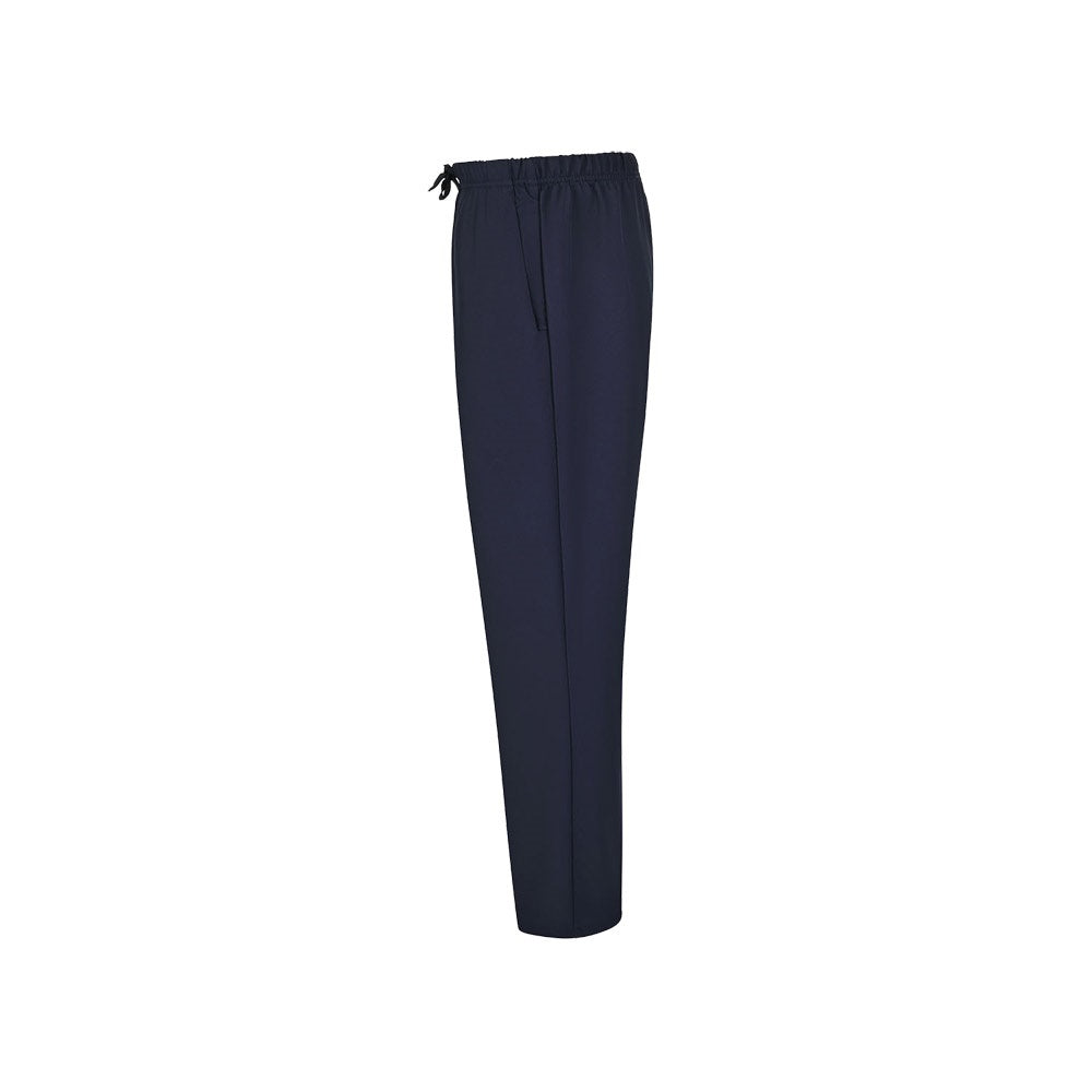 VL FREYR promotional workwear garment in navy blue (detail view) with custom logo branding